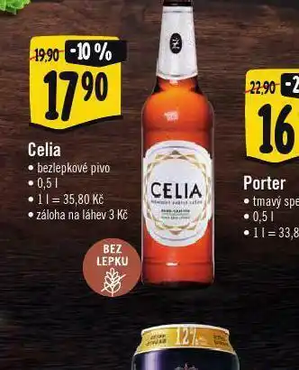Albert Celia bezlepkové pivo nabídka