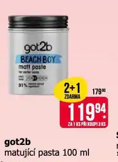 Teta Got2b matující pasta nabídka