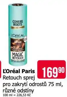Teta L´oreal paris retouch sprej pro zakrytí odrostů nabídka