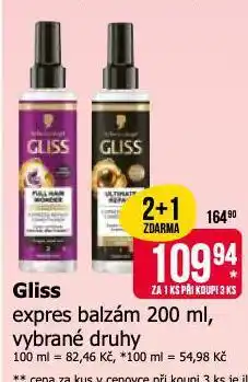 Teta Gliss expres balzám nabídka