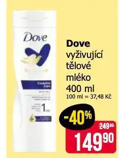 Teta Dove vyživující tělové mléko nabídka