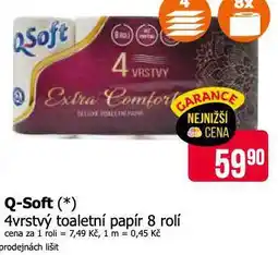Teta Q-soft 4vrstvý toaletní papír nabídka