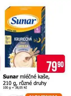 Teta Sunar mléčná kaše nabídka