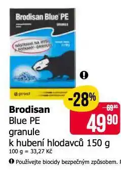 Teta Brodisan blue pe granule k hubení hlodavců nabídka