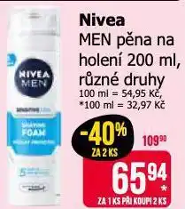 Teta Nivea men pěna na holení nabídka