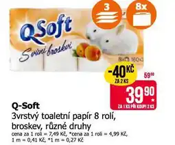 Teta Q-soft 3vrstvý toaletní papír nabídka