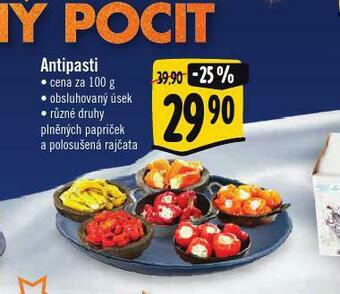 Albert Antipasti nabídka