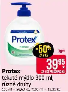 Teta Protex tekuté mýdlo nabídka