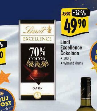 Albert Lindt excellence čokoláda nabídka