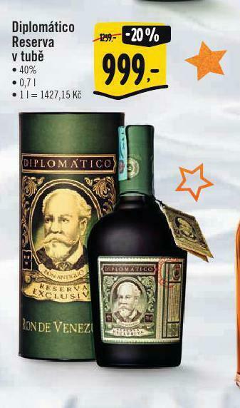 Albert Diplomático reserva v tubě nabídka