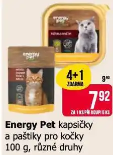 Teta Energy pet kapsičky a paštiky pro kočky nabídka