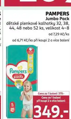 Rossmann Pampers dětské plenky nabídka