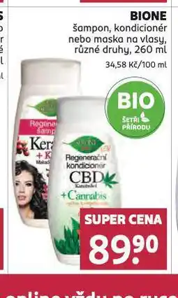 Rossmann Bio bione kondicionér nabídka