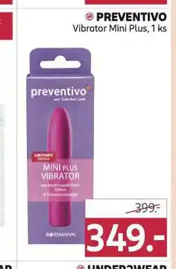 Rossmann Preventivo vibrator mini plus nabídka