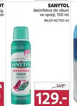 Rossmann Sanytol dezinfekce do obuvi nabídka