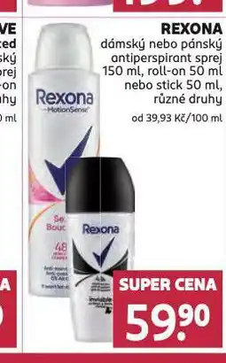 Rossmann Rexona antiperspirant nabídka