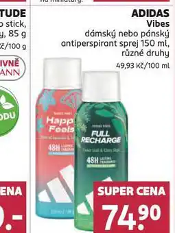 Rossmann Adidas deodorant nabídka