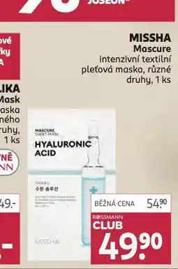 Rossmann Missha pleťová maska nabídka