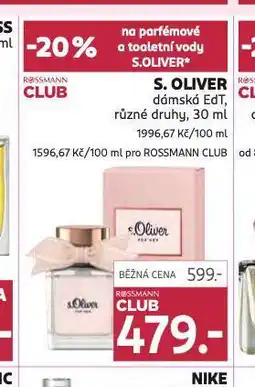 Rossmann S. oliver dámská edt nabídka