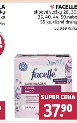 Rossmann Facelle slipové vložky nabídka