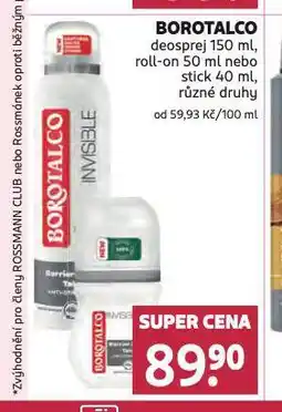 Rossmann Borotalco deosprej nabídka