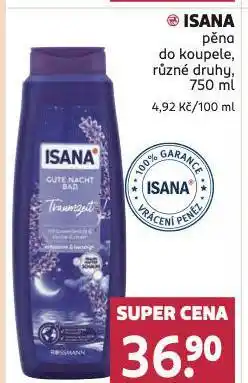 Rossmann Isana pěna do koupele nabídka