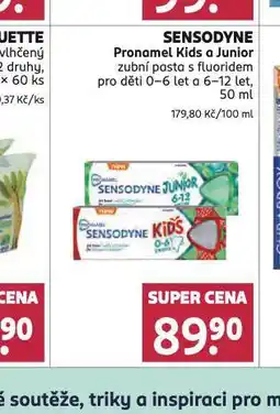 Rossmann Sensodyne dětská zubní pasta nabídka
