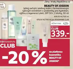 Rossmann Beauty of joseon lehký pečující krém nabídka