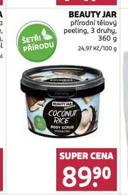 Rossmann Beauty jar přírodní tělový peeling nabídka