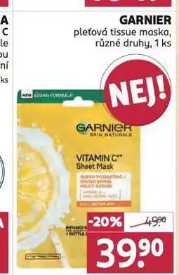 Rossmann Garnier pleťová maska nabídka