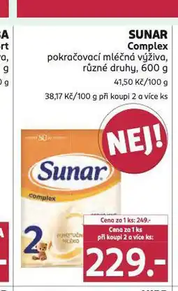 Rossmann Sunar kojenecká výživa nabídka