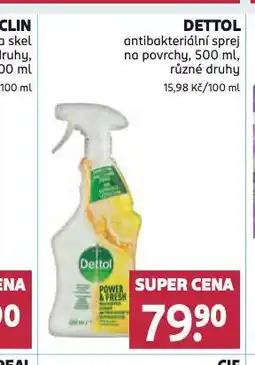 Rossmann Dettol antibakteriální sprej na povrchy nabídka