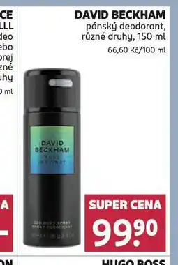 Rossmann David beckham deodorant nabídka
