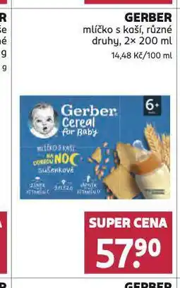 Rossmann Gerber mlíčko s kaší nabídka