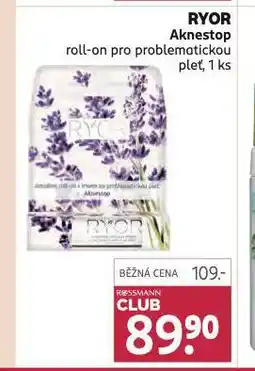 Rossmann Ryor roll-on pro problematickou pleť nabídka