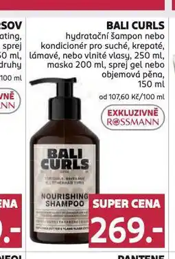 Rossmann Bali curls hydratační šampon nabídka