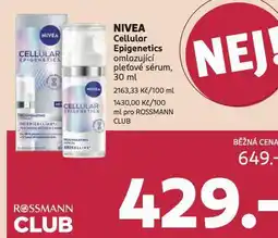 Rossmann Nivea pleťové sérum nabídka