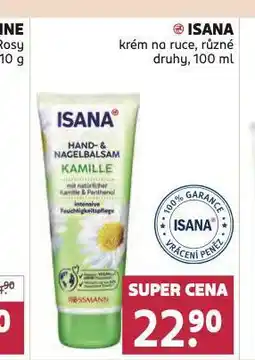 Rossmann Isana krém na ruce nabídka