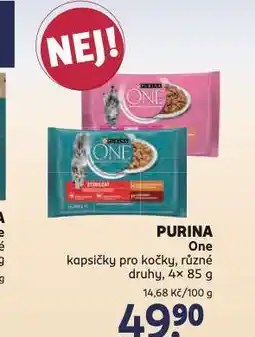 Rossmann Purina one kapsičky pro kočky nabídka