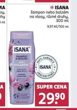 Rossmann Isana balzám na vlasy nabídka