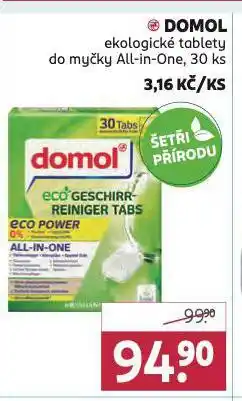 Rossmann Domol ekologické tablety do myčky nabídka