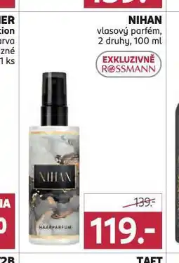 Rossmann Nihan vlasový parfém nabídka