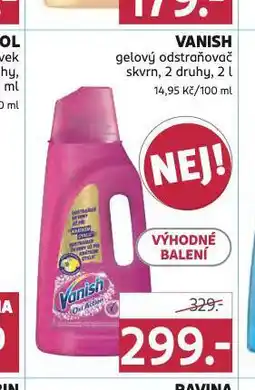 Rossmann Vanish gelový odstraňovač skvrn nabídka