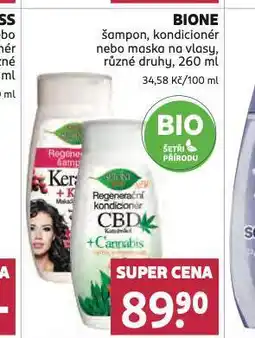 Rossmann Bione šampon nabídka