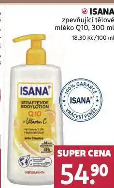 Rossmann Isana zpevňující tělové mléko nabídka