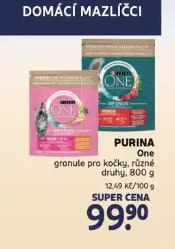 Rossmann Purina one granule pro kočky nabídka