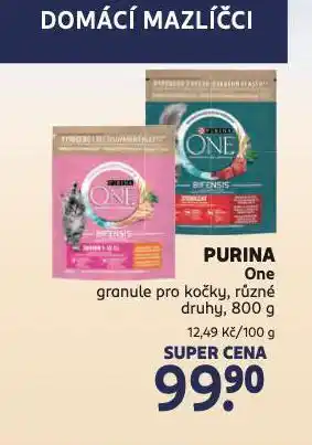Rossmann Purina one granule pro kočky nabídka