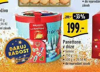 Albert Panettone v dóze nabídka