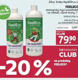 Rossmann Feeleco ekologický mycí prostředek nabídka