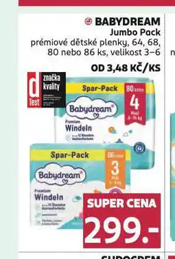 Rossmann Babydream plenky nabídka